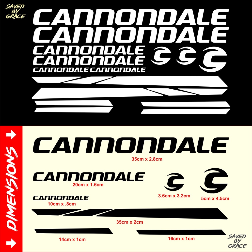 cannondale bicycle stickers