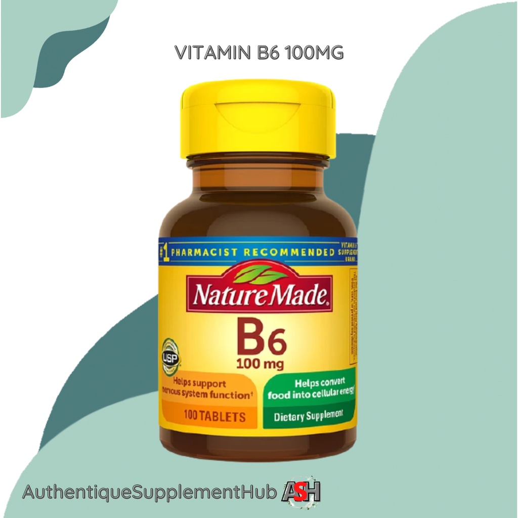 Nature Made Vitamin B6 100 Mg 100 Tablets | Shopee Philippines