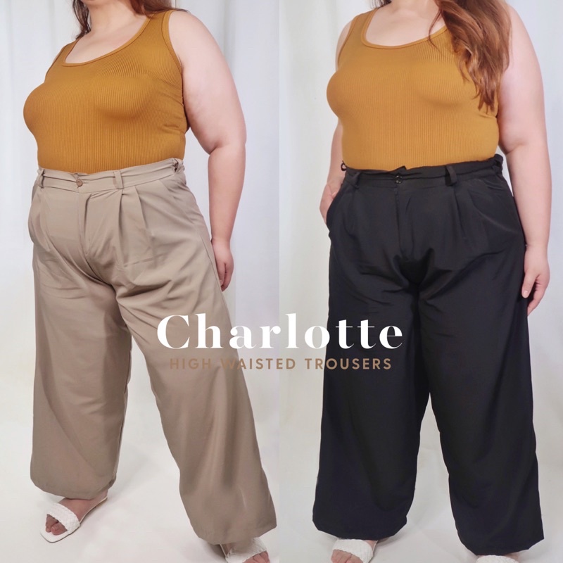 Charlotte High Waisted PLUS SIZE Trousers