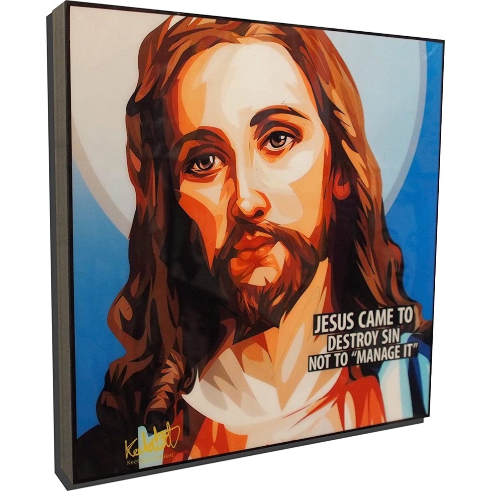 Jesus Poster And Print Pop Art Painting On Canvas Motivational Quotes