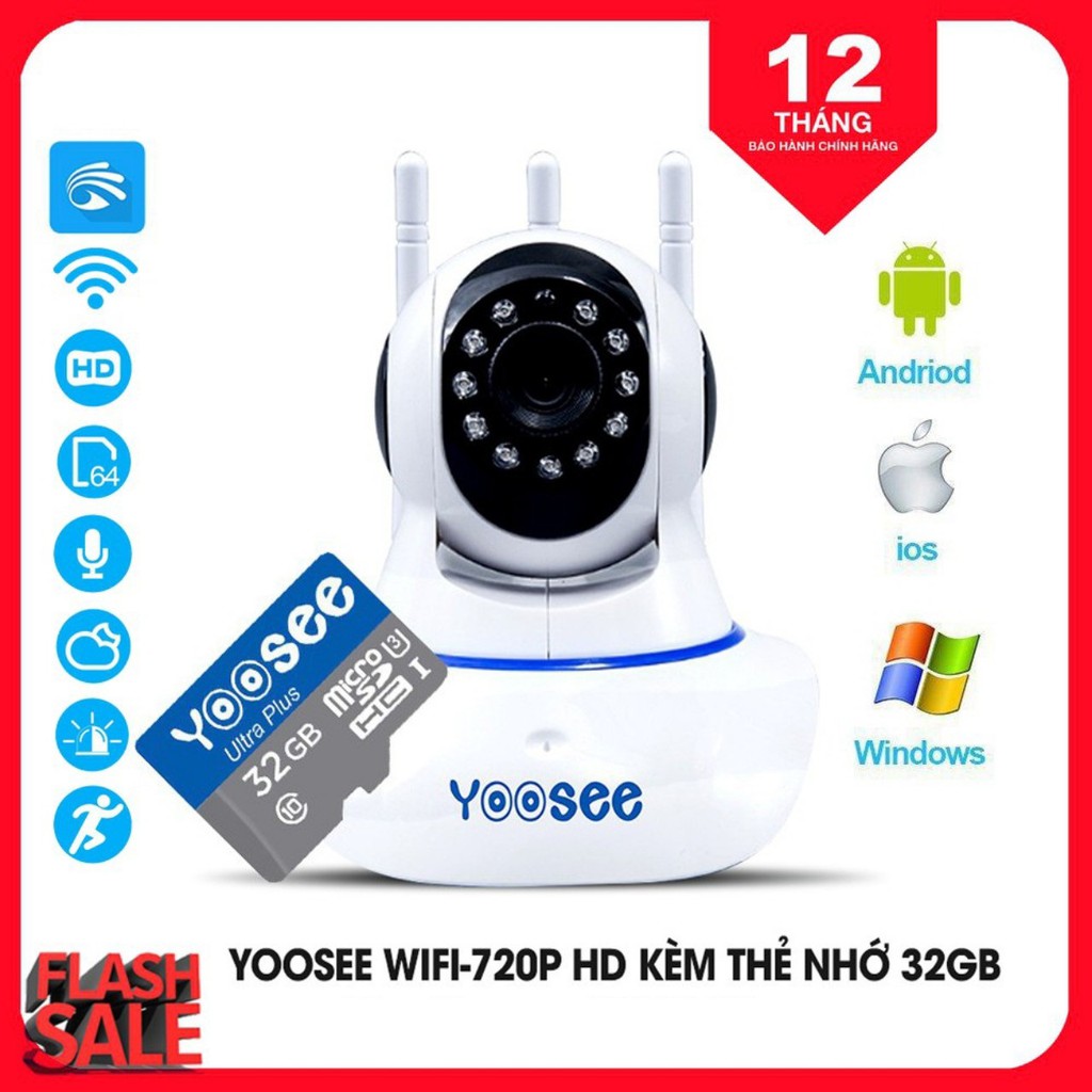 Combo 32Gb Yoosee Vietnamese IP Camera And Dedicated Yoosee Memory Card