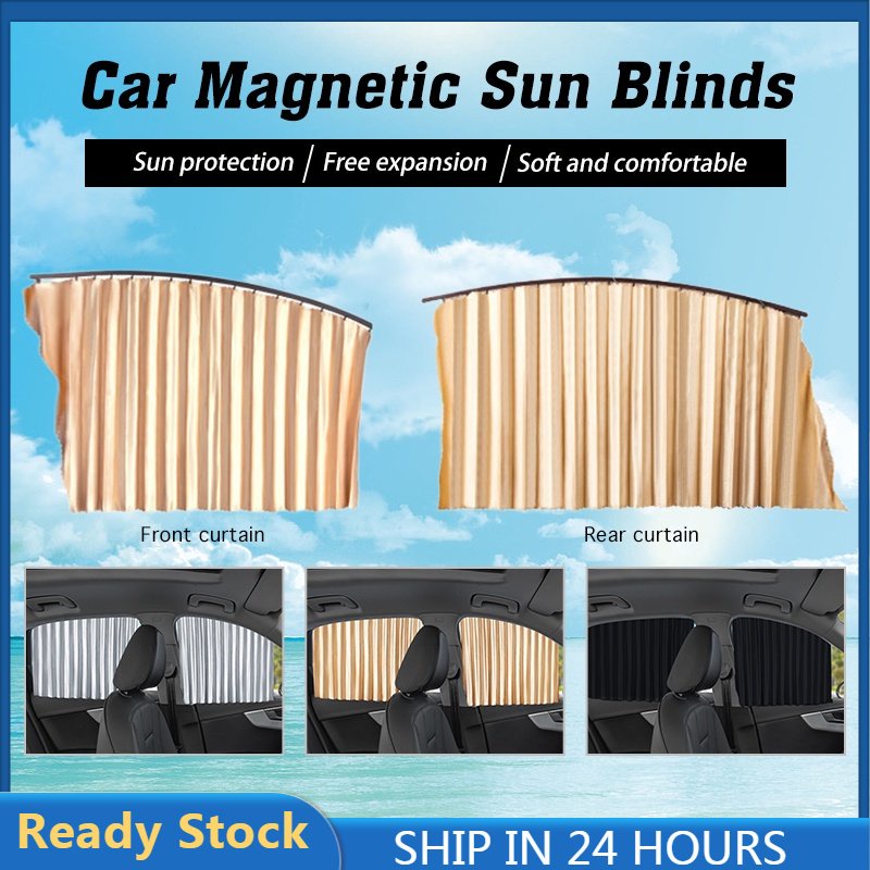 4Pcs Universal Car Curtain Car Side Window Sunshade Curtains Auto
