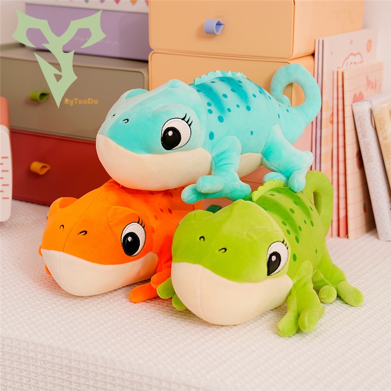 Realistic Lizard Plush Toy - Chameleon Stuffed Animal, Huggable Gift For Kids, Unique Decoration (Green