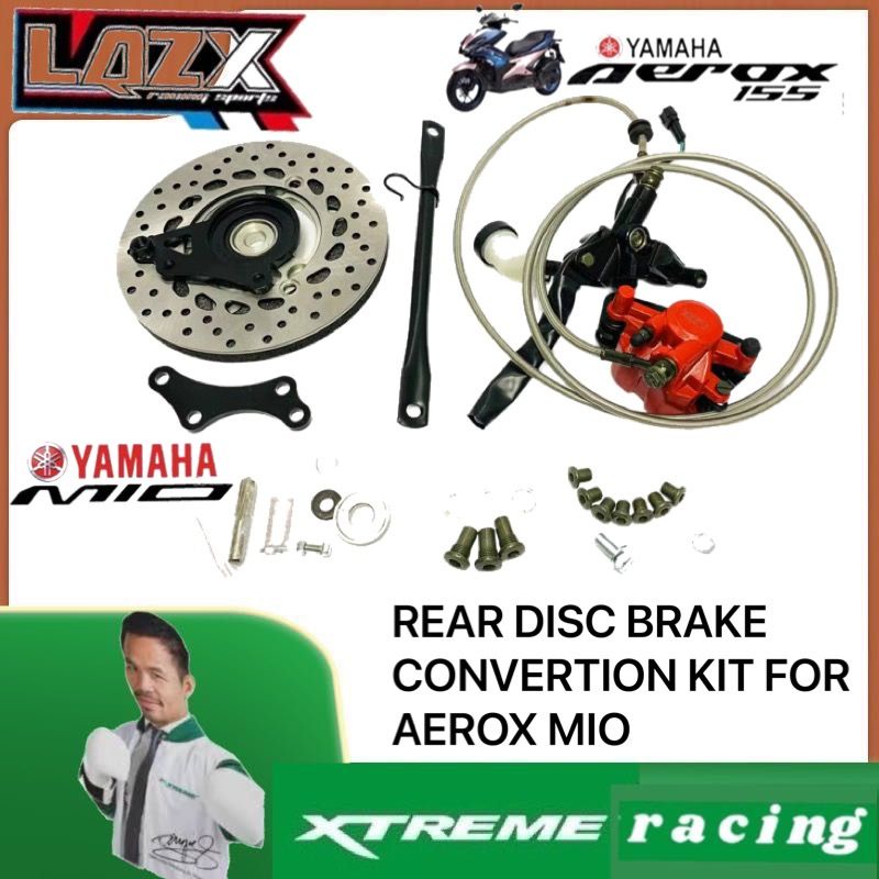 REAR DISC BRAKE CONVERTION KIT SET FOR AEROX MIO | Shopee Philippines
