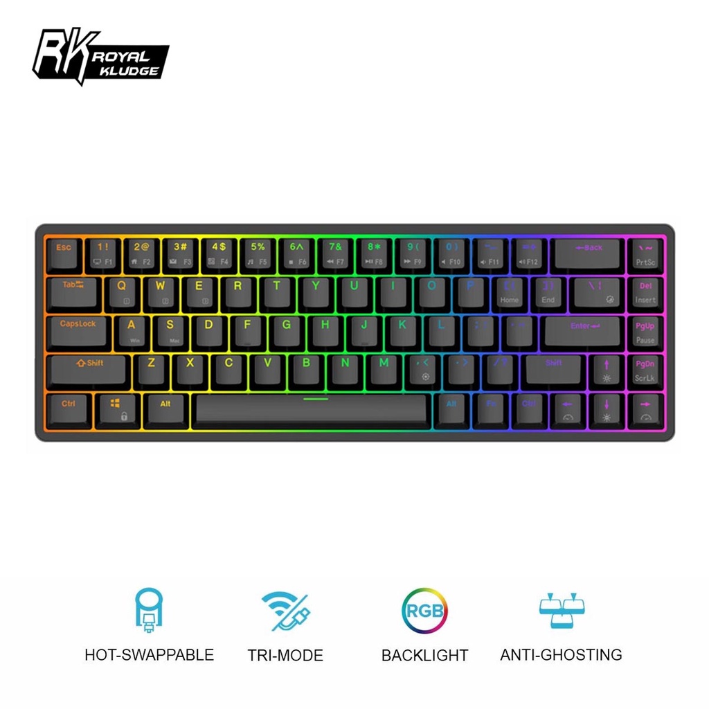 Royal Kludge Rk100 Wireless Mechanical Keyboard 96% | Shopee Philippines