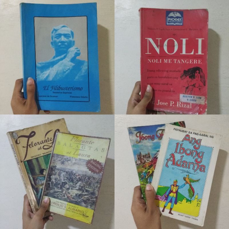 Educational Books Noli Me Tangere El Filibusterismo Ibong Adarna