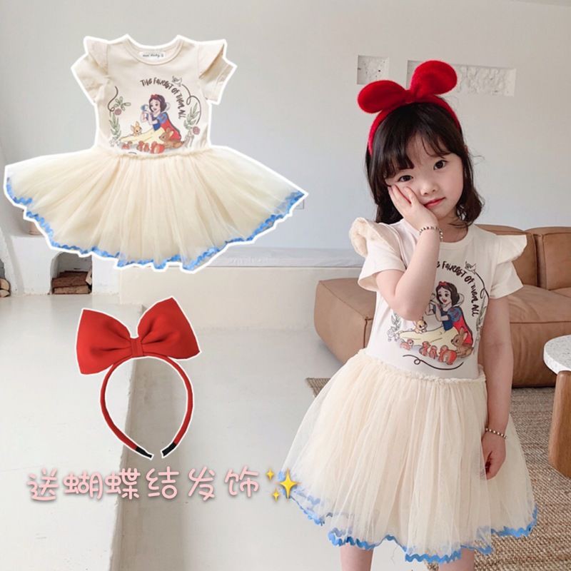 Banniang ️ ins Snow White Dress Children's Day Performance Dress Dress ...