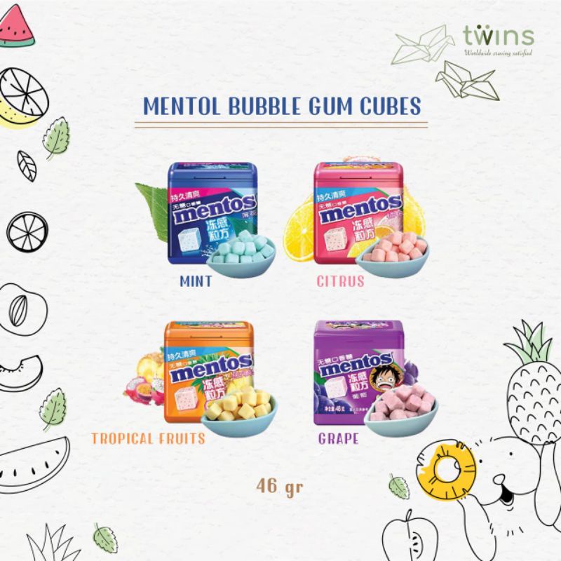 Mentos Bubble Gum Cubes (READ DESCRIPTION) | Shopee Philippines