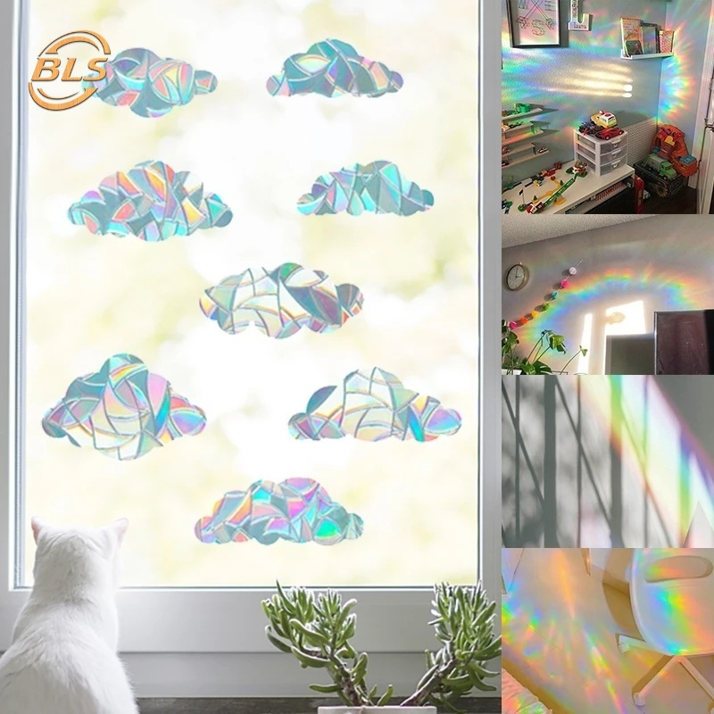 Selfadhesive Butterfly Rainbow Effect Window Stickers/ DIY PVC Sun