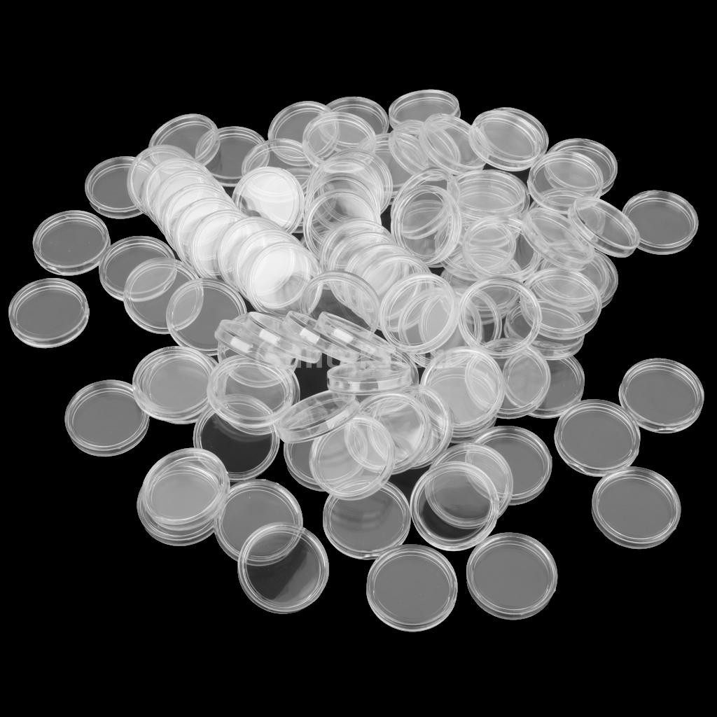 100pcs Clear Capsules Containers Boxes Holders 21mm | Shopee Philippines