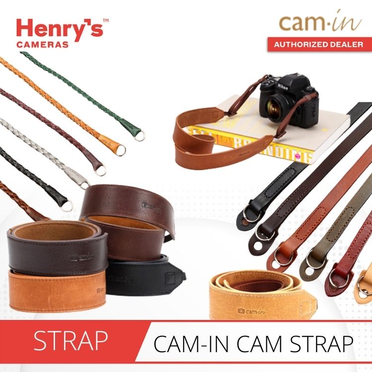 Cam-In Professional Camera Strap Plain Cowhide Leather - High Quality ...