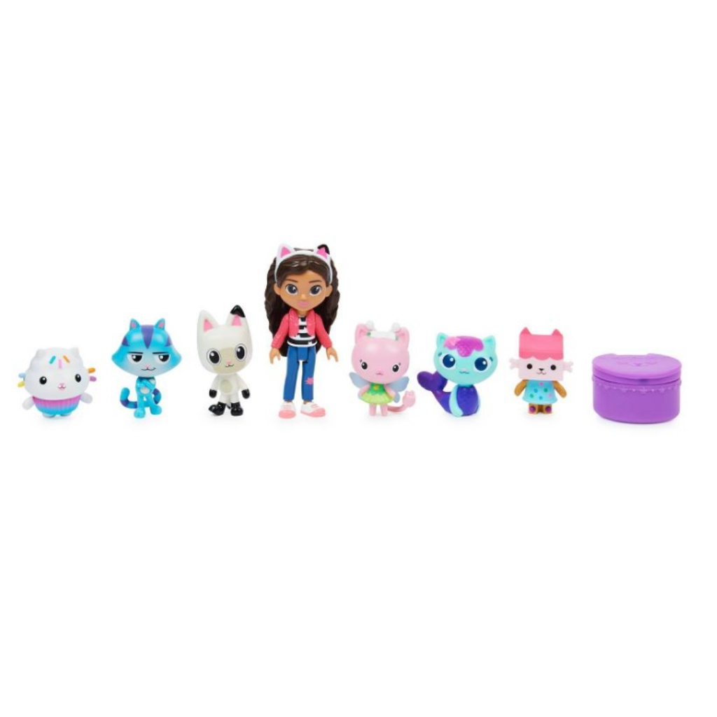 Gabby's Dollhouse Deluxe Figure Gift Set with 7 Toy Figures and ...