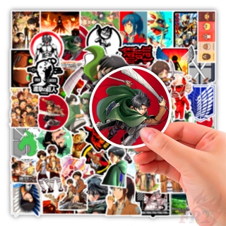 CSS.50pcs/set Attack on Titan Anime Sticker Waterproof DIY Fashion ...