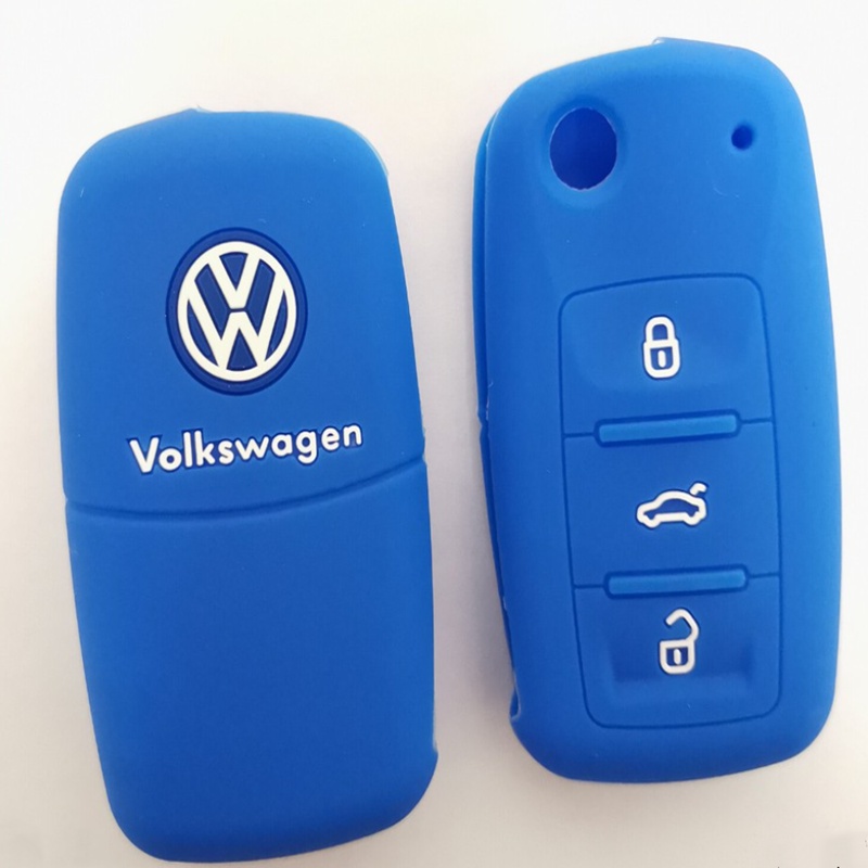 Volkswagen Logo / Golf6 / Remote Flip Key Silicone Rubber Casing Cover ...