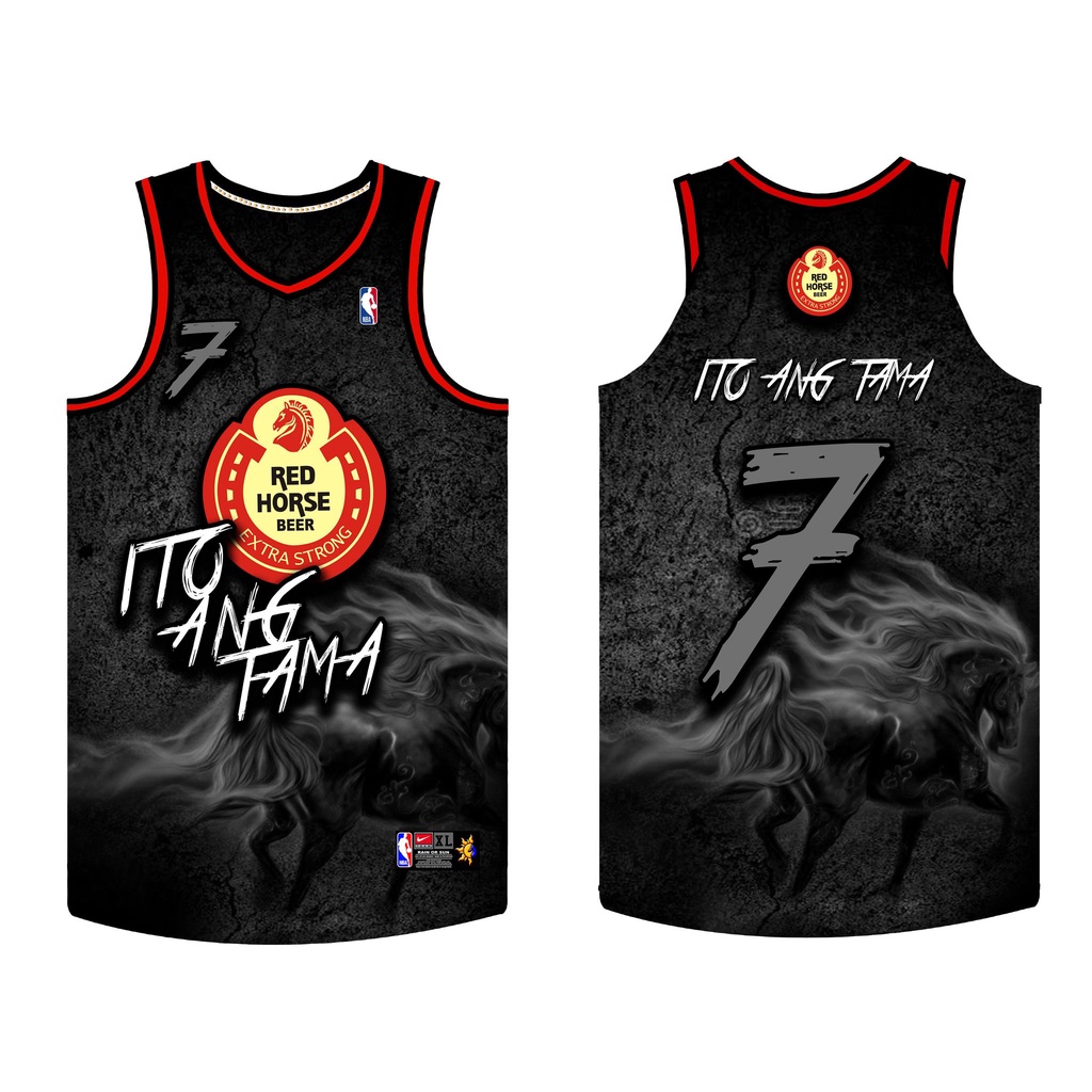 RED HORSE JERSEY FREE COSTUMIZE NAME&NUMBER Full Sublimation | Shopee ...