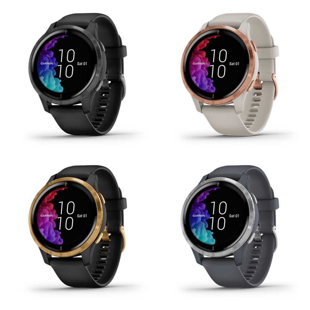 Garmin Venu Light sand rose gold Black Smart Watch Shopee