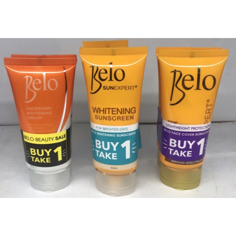 Belo Sunblock Sunscreen Face and Body/Underarm Whitening Cream(Buy 1 Take 1) Shopee Philippines