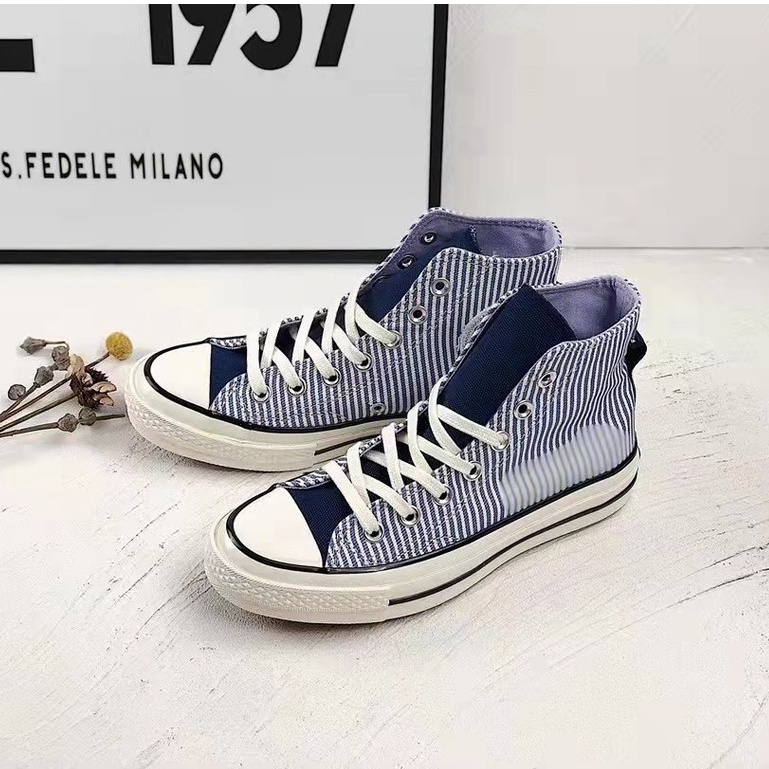 Converse chuck 7 on sale stripe chambray high top