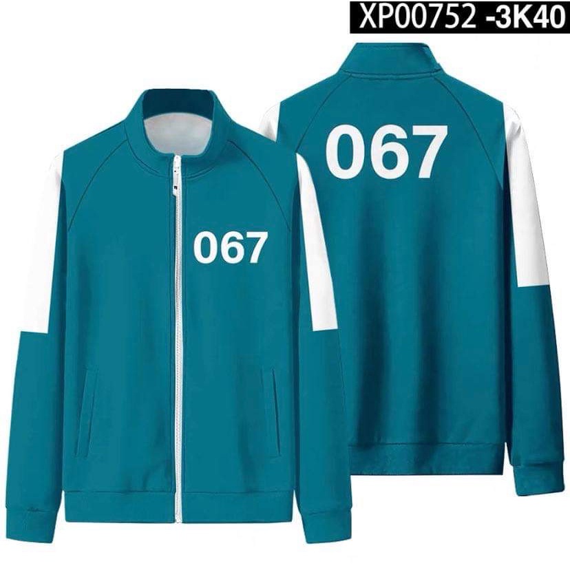 067 Kang Sae-byeok Jung Hoyeon Squid Game Satin Jacket