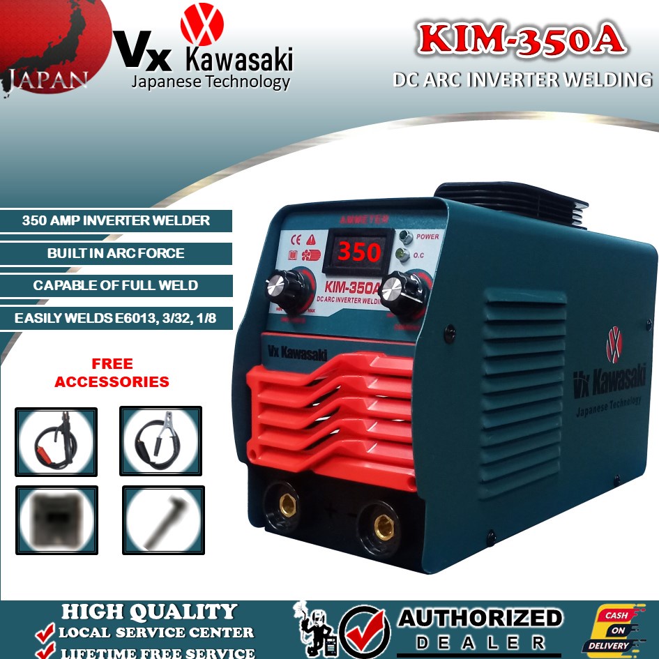 VX KAWASAKI Inverter Portable Welding Machine KIM350A 350 AMP with ARC