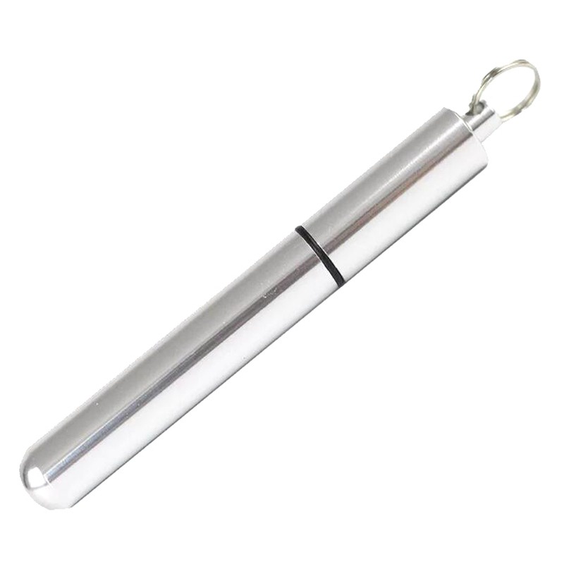 1Pcs Portable Mini Aluminum Alloy Cigarette Holder Capsule Case Waterproof  Pill Toothpick Holder