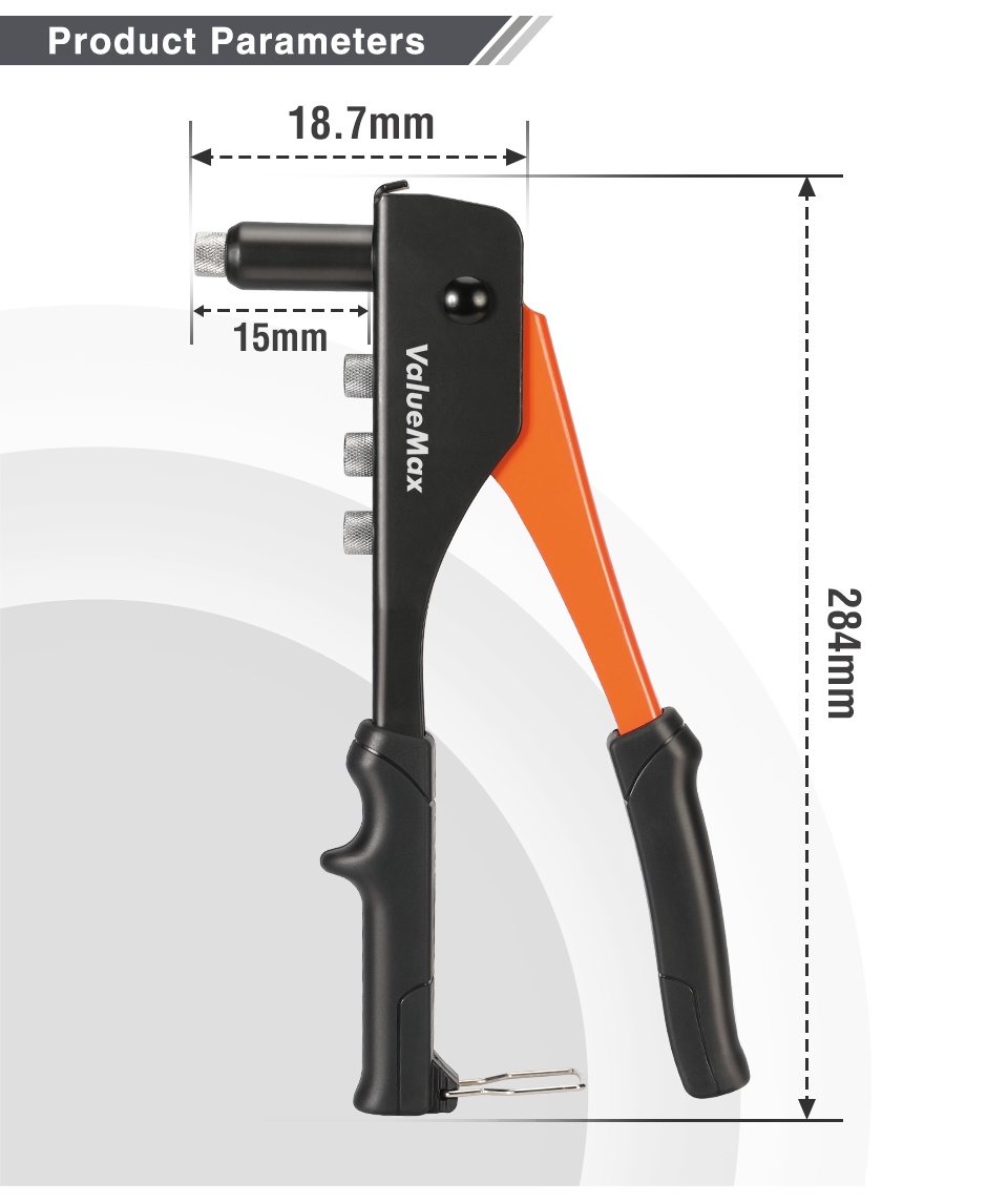 Valuemax 200 Hand Riveter pliers, nut, rivet, rivet pliers with manual ...