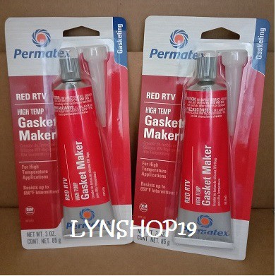 Permatex RED RTV HIGH TEMP Gasket Maker | Shopee Philippines