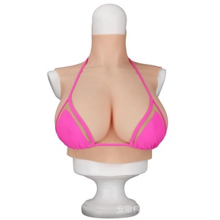 Realistic Silicone Breast Plate False Breasts With High Collar Fake Boobs  Amplifier B-H Cup Breast Prostheses for Crossdresser : : Fashion