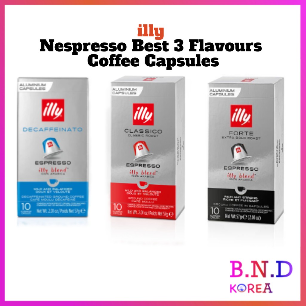 illy Nespresso Coffee Capsules Best Flavours Espresso Classico Coffee