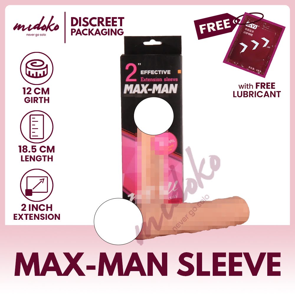 Midoko YEAIN Max-Man 2 Inch Penis Extender Sleeve for Men Sex Toys | Shopee  Philippines