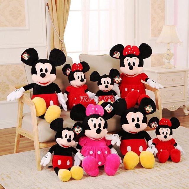 COD Mickey and minnie stuff toys size 32cm .12inches | Shopee Philippines