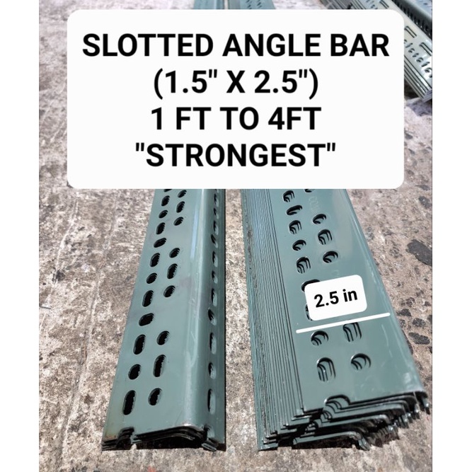 Slotted Angle Bar - "Strongest" - Free Bolts And Nuts | Shopee Philippines