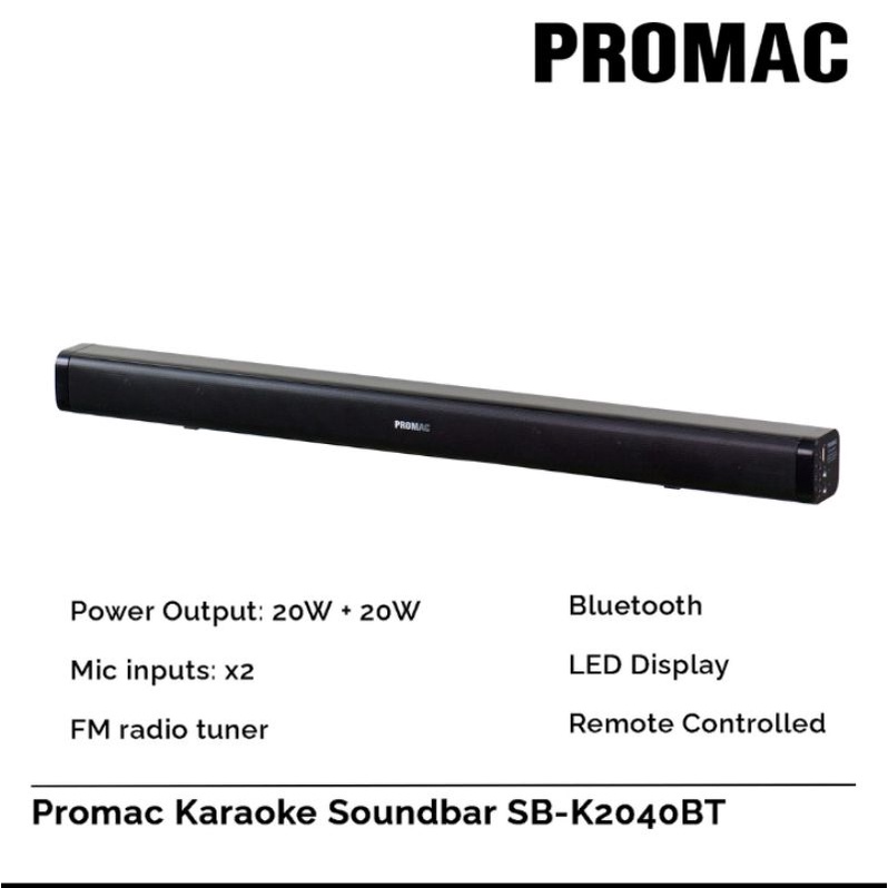 Soundbar with best sale mic input