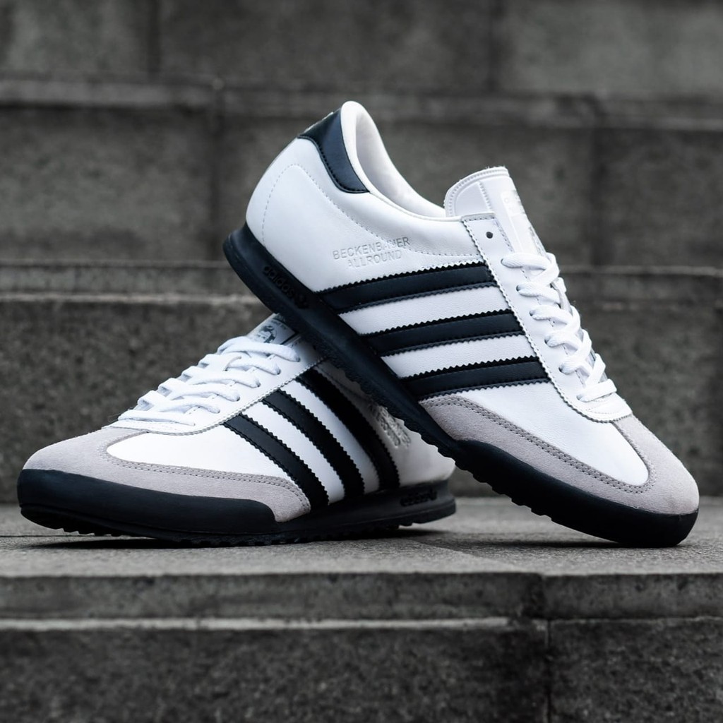 Adidas BECKENBAUER ALLROUND WHITE BLACK ORIGINAL Men SNEAKER Shoes Shopee Philippines