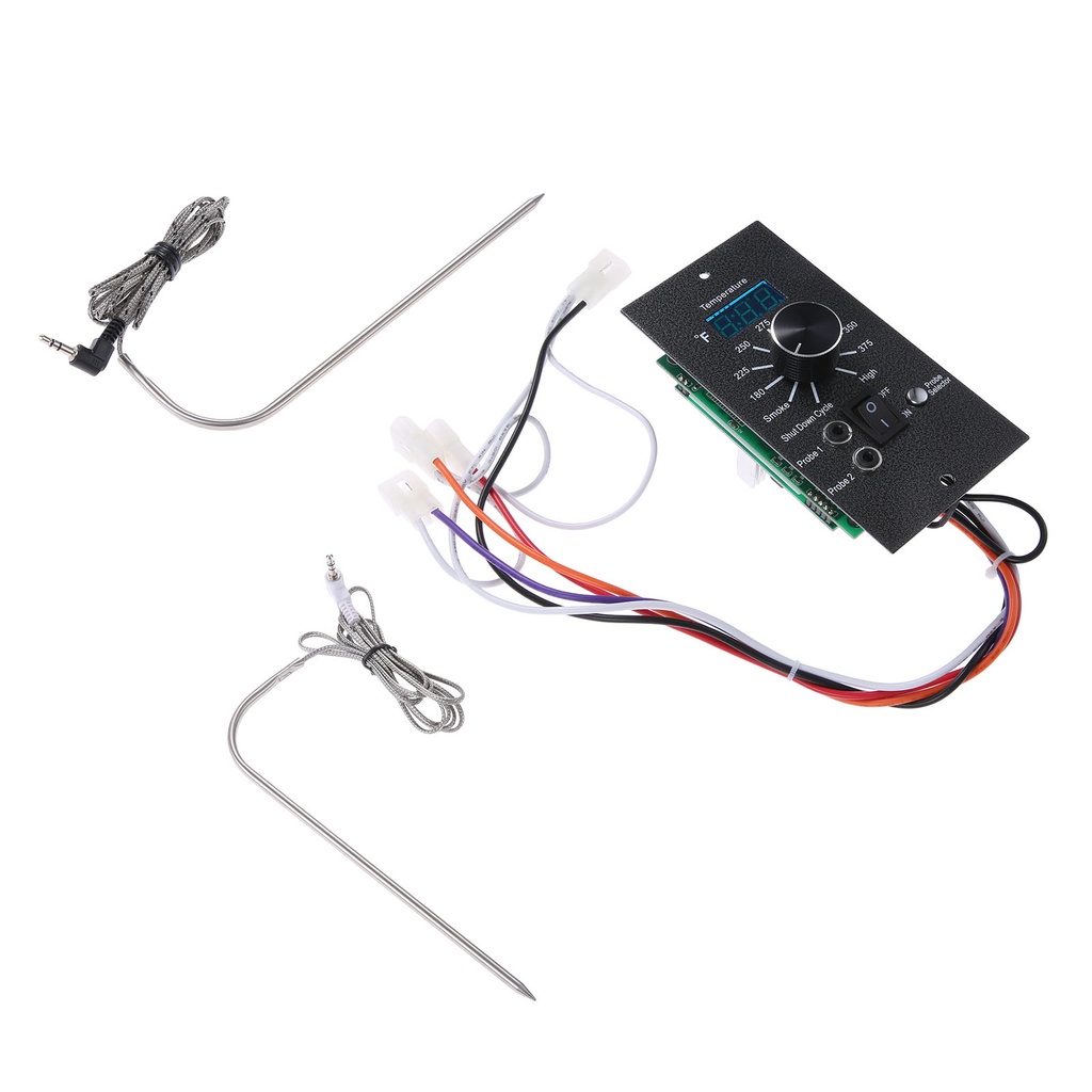 3pcs/1kit BBQ Digital LED Thermostat Control Board Temperature + 2 Meat ...