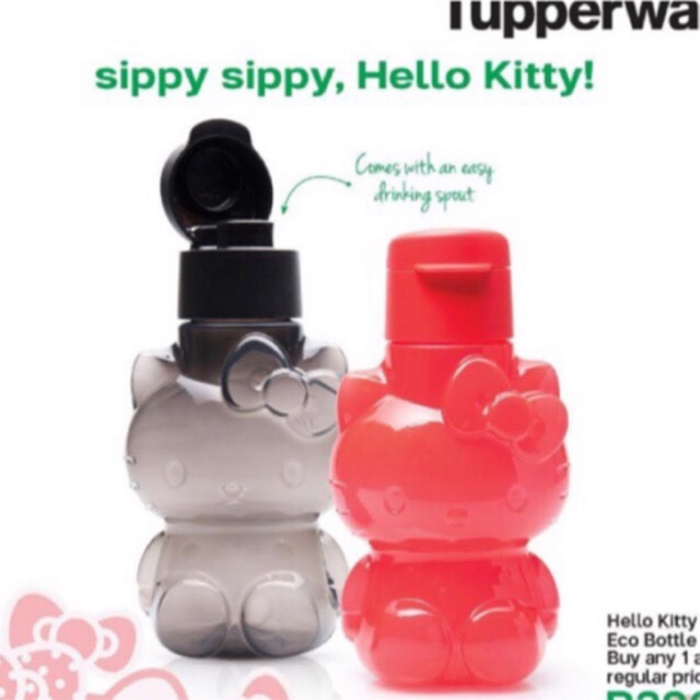 Eco Kids Hello Kitty Tupperware Cap: 425 Ml C/u Nuevo!!