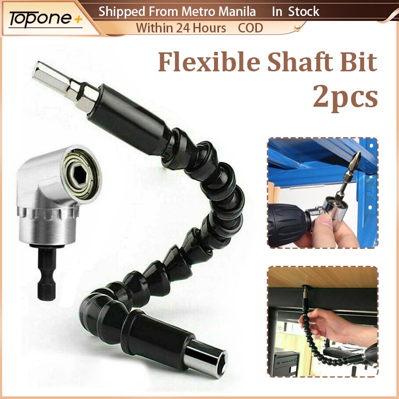 2PCS Flexible Shaft Bit 105 Degree Right Angle Drill Attachment ...