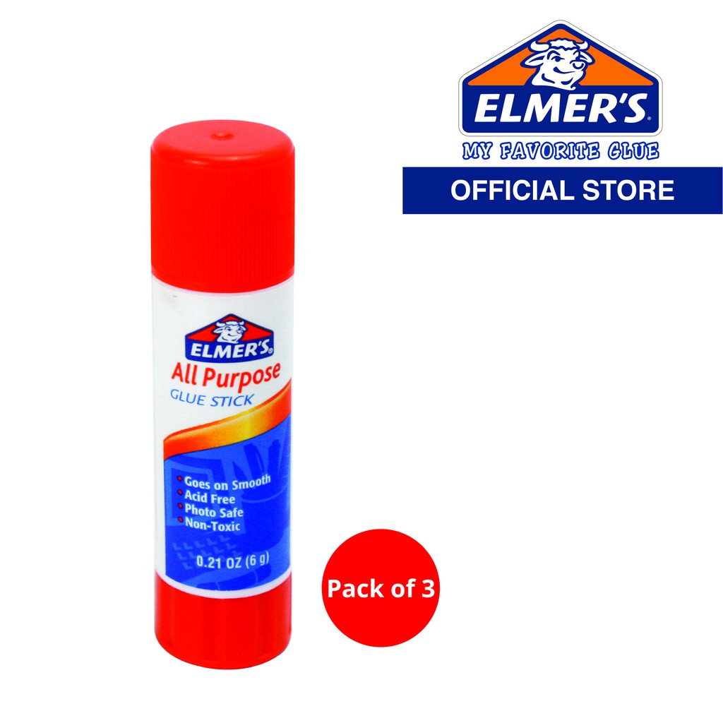 ELMER'S Glue Stick 6g, All Purpose (E511, Pack of 3) Shopee Philippines