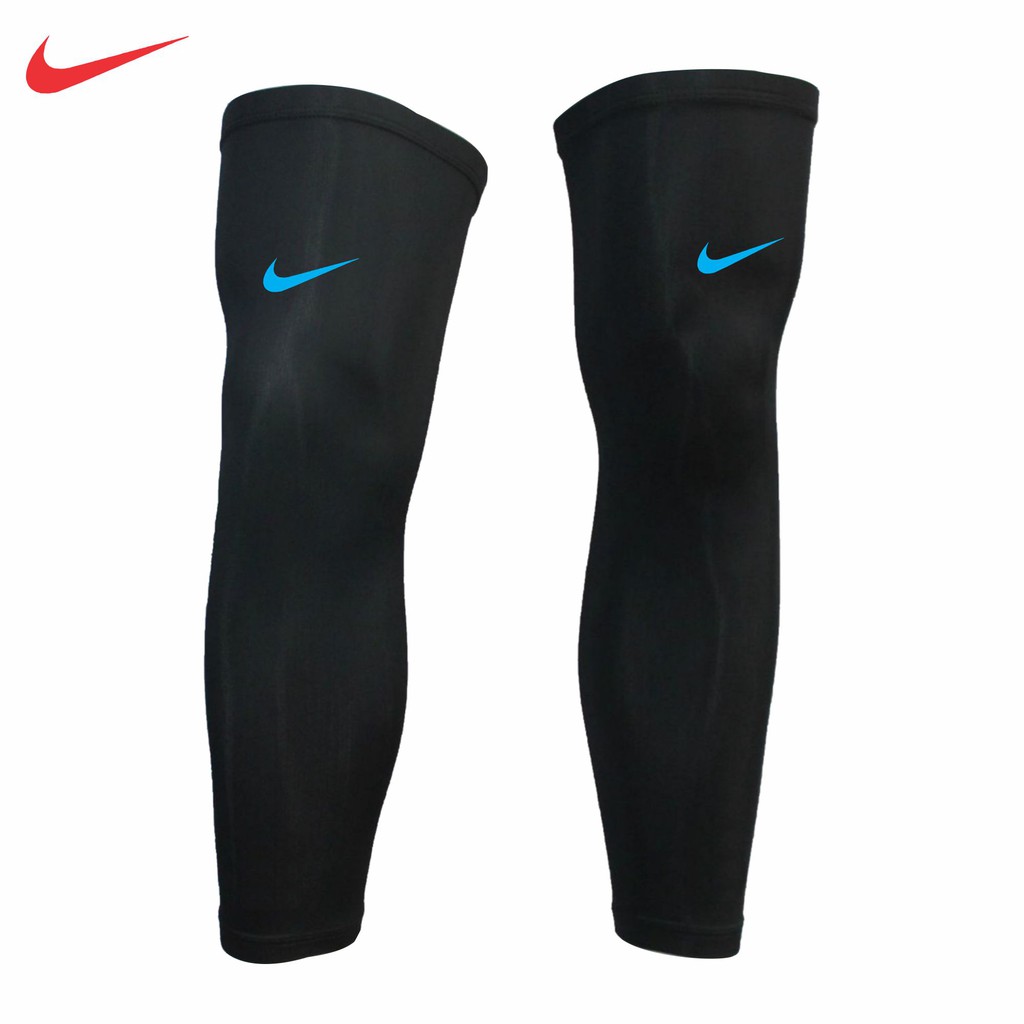 RainOrShine #NK01-A Compression Leg Sleeves, w/Top Anti-Slip, Dri-Fit  Fabric Unisex PAIR(2pcs)