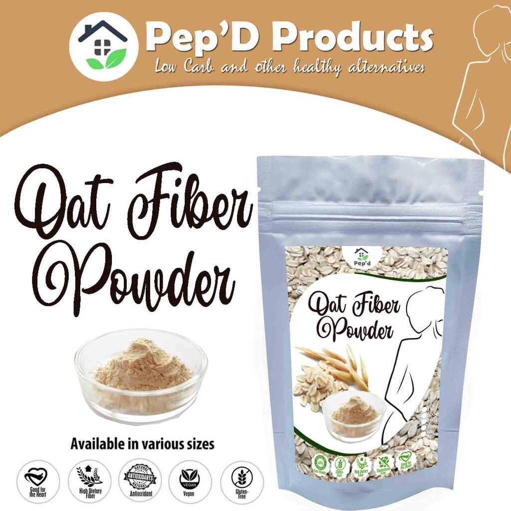 Oat Fiber Powder 500g/1kg Insoluble Fiber from Oat Hull Shopee