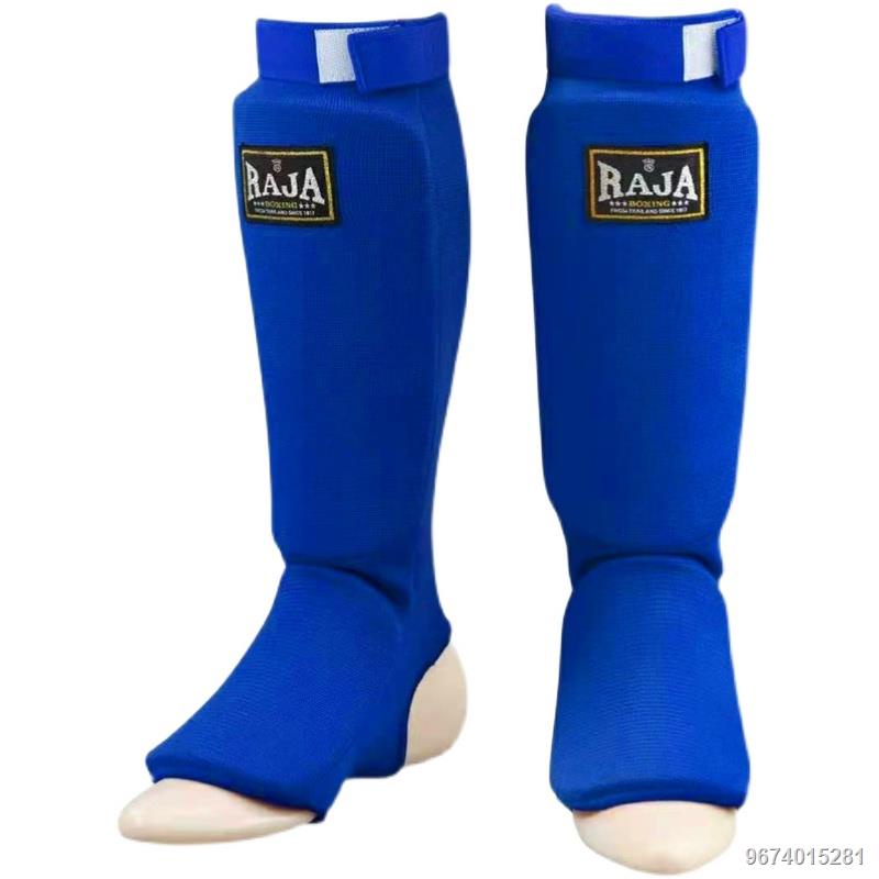 ℡Thailand RAJA Muay Thai Protecting Calf Fighting Sanda Fighting Training Knitted Shin guards