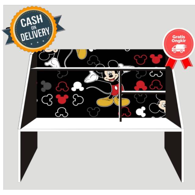 Black Mickey Mouse Character Study Table | Shopee Philippines
