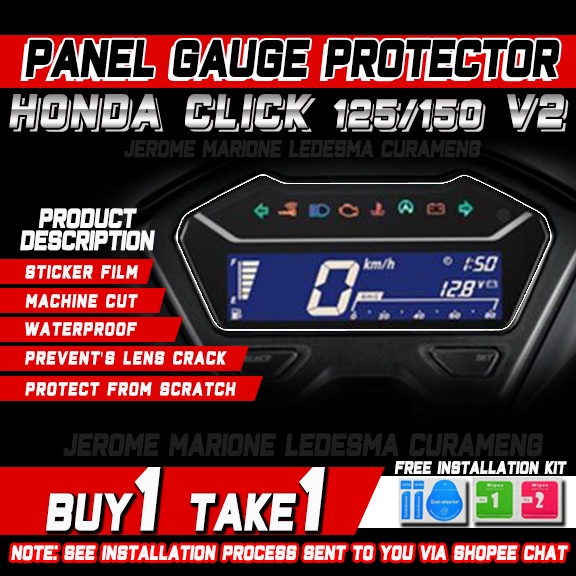 PANEL GAUGE PROTECTOR HONDA CLICK V2 | Shopee Philippines