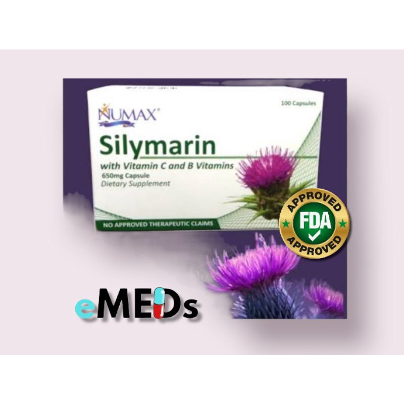 NUMAX Silymarin w/ Vitamin C and B (100 capsules/box) FDA APPROVED