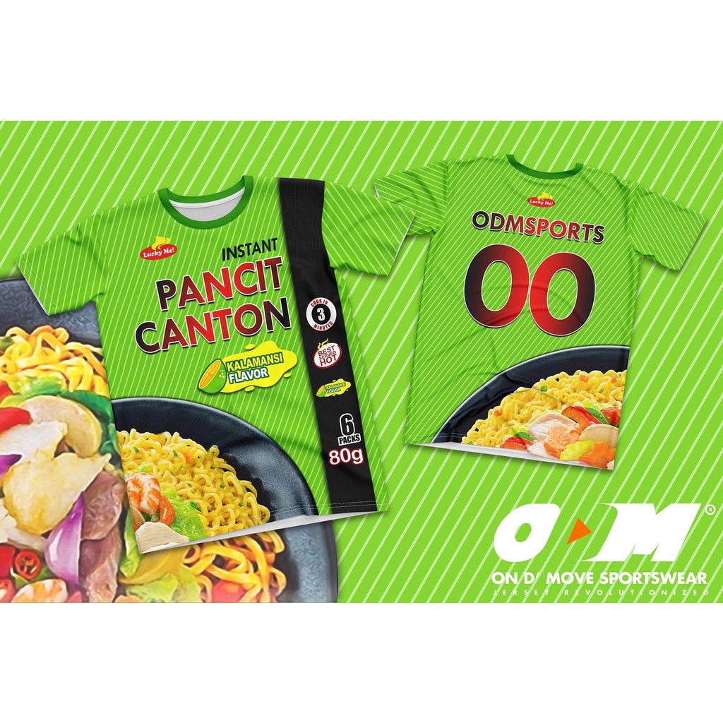 Pancit Canton Jersey Full Sublimation Tshirt（Customized Name and Number