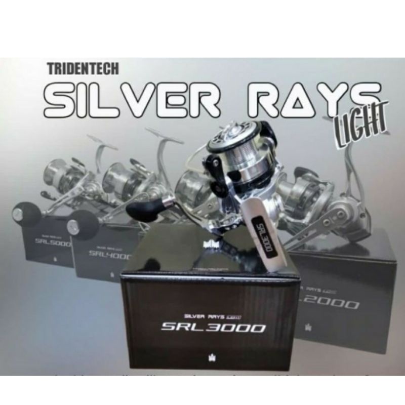 Newest REEL SPINING TRIDITECH SILVER RAYS LIGHT 2000/4000/5000/3000 ...