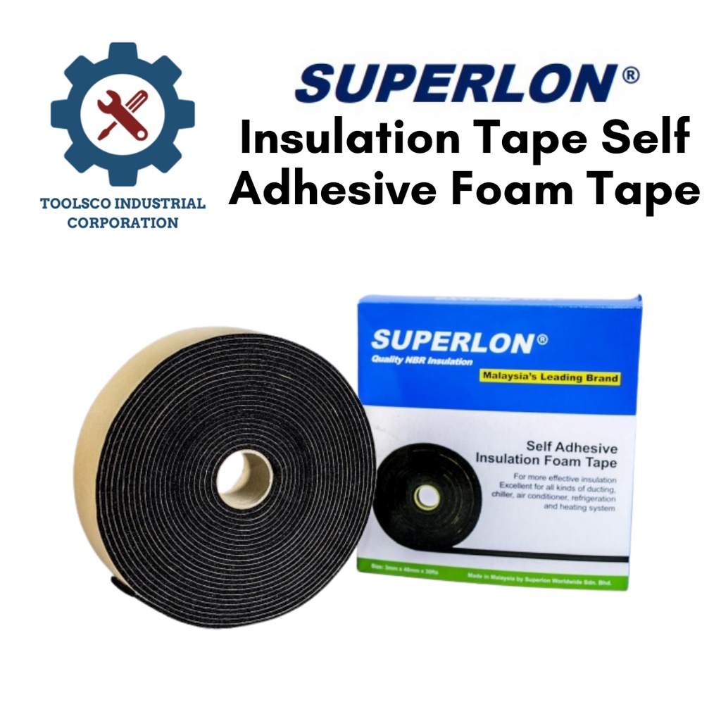 SUPERLON Insulation Tape Self Adhesive Foam Tape | Shopee Philippines