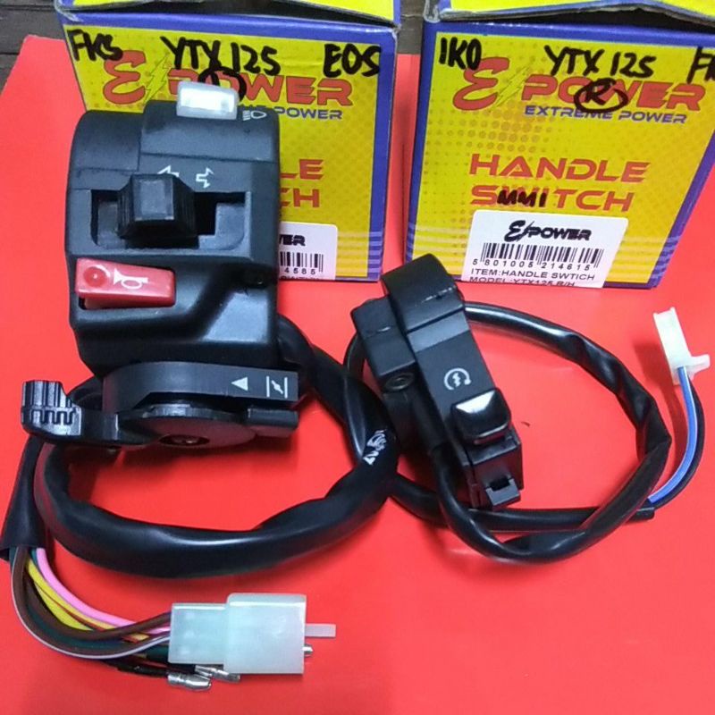 HANDLE SWITCH ASSY FOR YTX 125 LEFT AND RIGHT | Shopee Philippines