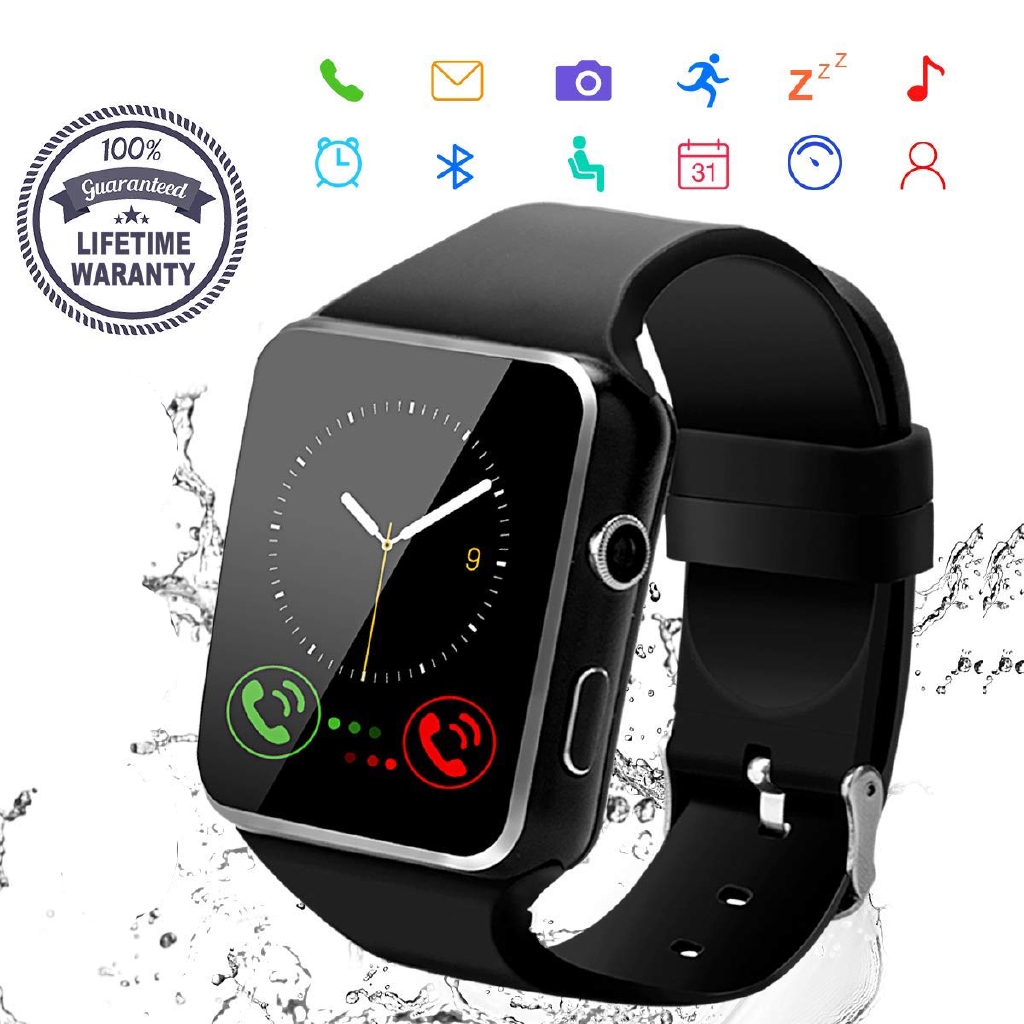 gi2g X6 Curved Screen Bluetooth Smart Watch Fit Android iOS With Sim ...