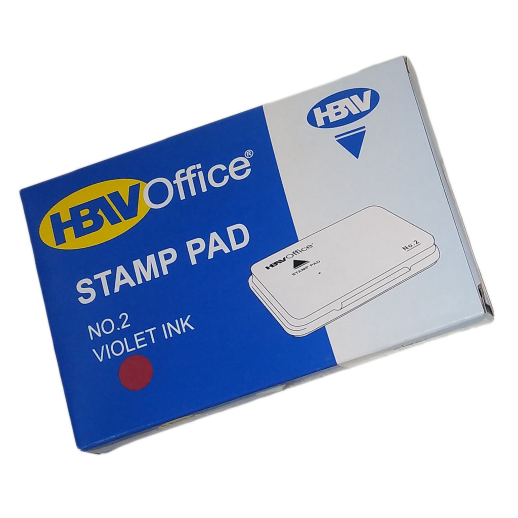 HBW STAMP PAD NO. 2 ( 5" X 3" ) ( VIOLET COLOR ) STAMP PADS STAMPAD